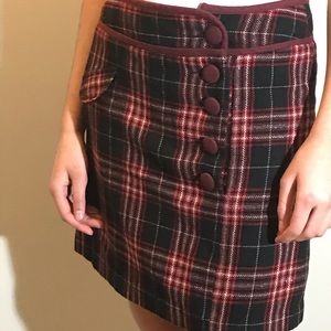 Plaid skirt size M Bess